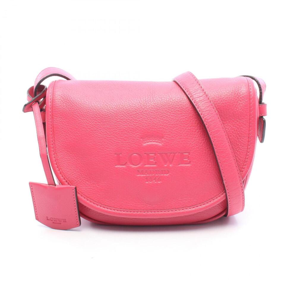Loewe Heritage Shoulder Bag/Handbag, Leather, Women's, Pink